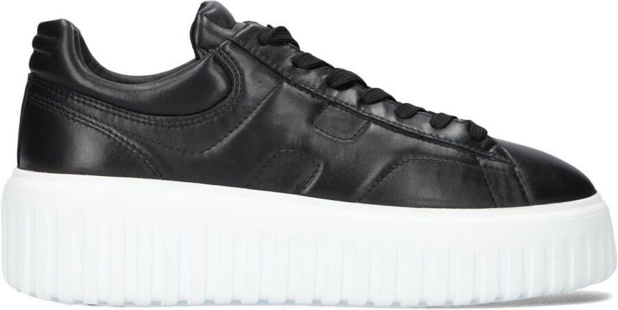 HOGAN Lage Sneakers Dames Hxw6450fc60 Maat: 42 Materiaal: Leer Kleur: Zwart