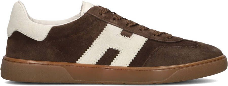 HOGAN Lage Sneakers Heren Cool Allacciato H Maat: 42 Materiaal: Suède Kleur: Bruin