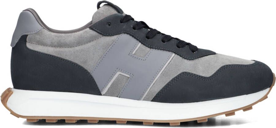 HOGAN Lage Sneakers Heren H601 Allacciato Maat: 5 Materiaal: Suède Kleur: Grijs