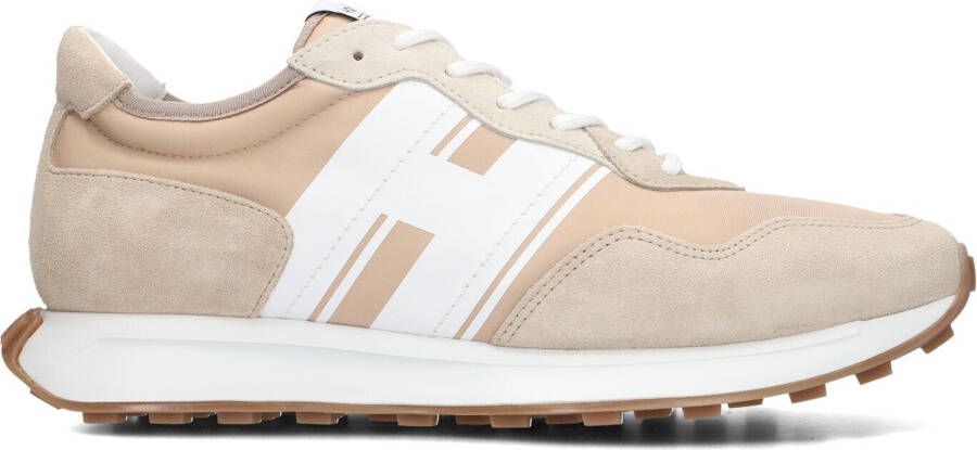 HOGAN Lage Sneakers Heren Hxm6010eg01 Maat: 10 Materiaal: Suède Kleur: Beige