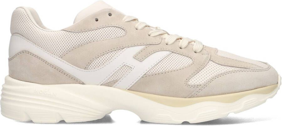 HOGAN Lage Sneakers Heren Hxm6650fj10 Sue Maat: 44 5 Materiaal: Suède Kleur: Beige