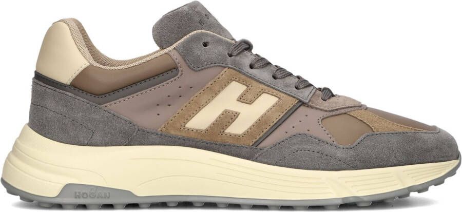 HOGAN Lage Sneakers Heren Hyperlight Allacciato H Maat: 39 5 Materiaal: Suède Kleur: Grijs