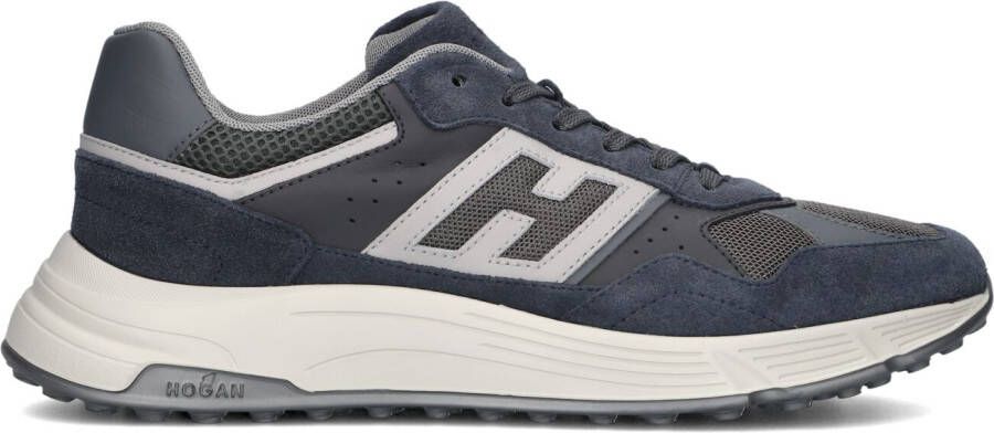 HOGAN Lage Sneakers Heren Hyperlight Allacciato Maat: 13 Materiaal: Suède Kleur: Blauw