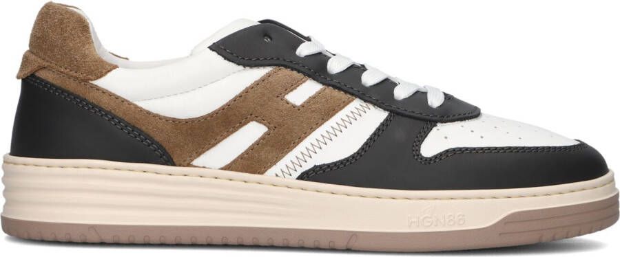 HOGAN Lage Sneakers Heren Led Basket Sneaker Maat: 48 5 Materiaal: Leer Kleur: Wit