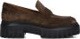 HOGAN Loafers Dames H700 Mocassino Maat: 40 Materiaal: Suède Kleur: Bruin - Thumbnail 2