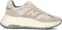 HOGAN Sneakers Dames Combi Mesh Sneaker Maat: 42 Materiaal: Suède Kleur: Beige - Thumbnail 2