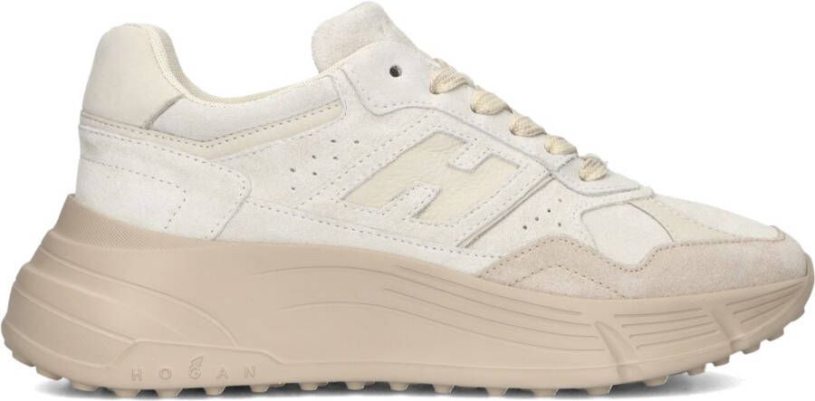 HOGAN Lage Sneakers Dames H669 Allacciato H Maat: 37 Materiaal: Suède Kleur: Beige