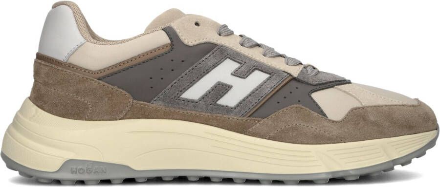 HOGAN Lage Sneakers Heren Hyperlight Allacciato H Maat: 42 5 Materiaal: Suède Kleur: Beige