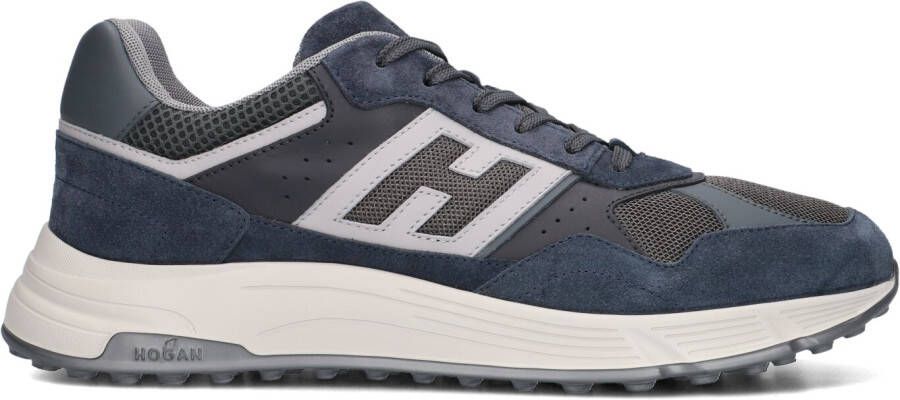 HOGAN Lage Sneakers Heren Hyperlight Allacciato Maat: 48 5 Materiaal: Suède Kleur: Blauw - Foto 2