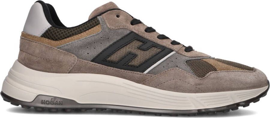 HOGAN Sneakers Heren Mesh Combi Runner Maat: 41 41 5 Materiaal: Suède Kleur: Taupe - Foto 2