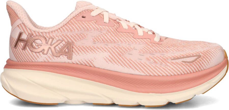 HOKA Lage Sneakers Dames Clifton 9 Maat: 37 1 3 Materiaal: Textiel Kleur: Roze