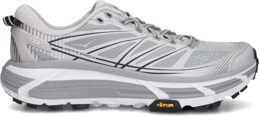 HOKA Lage Sneakers Dames Mafate Speed 2 Maat: 45 1 3 Materiaal: Leatherlook Kleur: Grijs