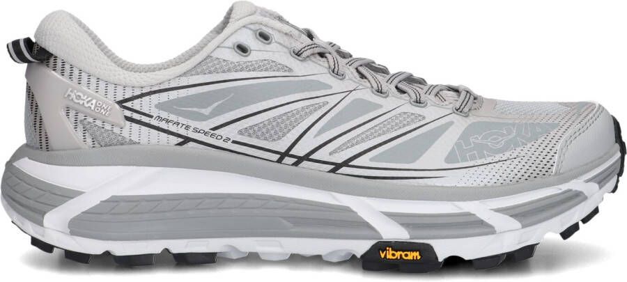 HOKA Lage Sneakers Dames Mafate Speed 2 Maat: 44 2 3 Materiaal: Leatherlook Kleur: Grijs