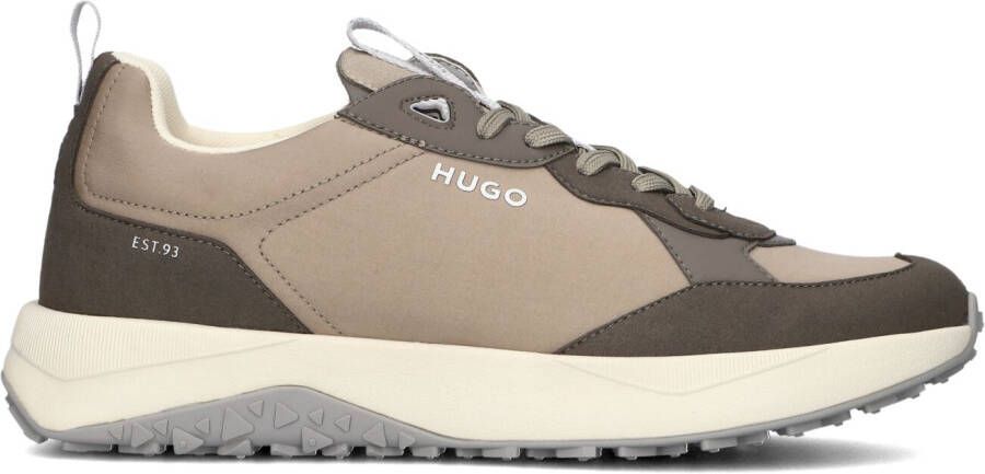 HUGO Lage Sneakers Heren Kane Runn Maat: 44 Materiaal: Leer Kleur: Grijs