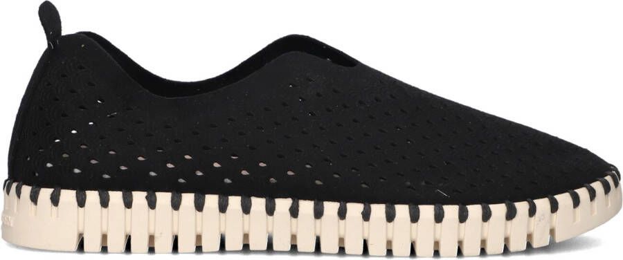 Ilse Jacobsen Instappers Dames Instapschoenen Damesschoenen Canvas Tulip 3275 Zwart - Foto 6