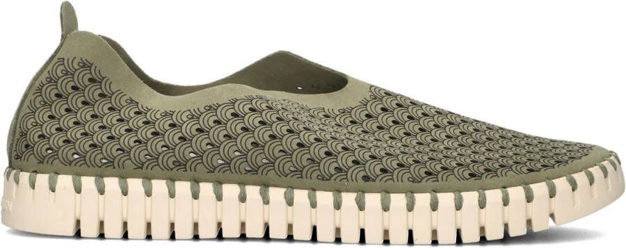 Ilse Jacobsen Instappers Dames Instapschoenen Damesschoenen Canvas Tulip 3275 Groen - Foto 10