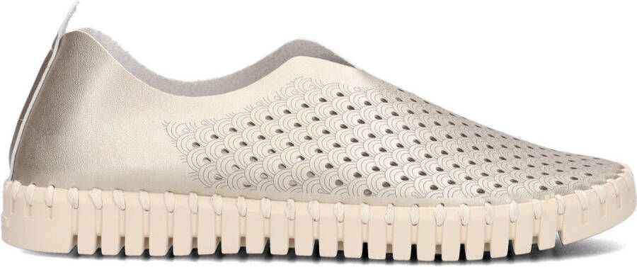 ILSE JACOBSEN Instappers Dames Tulip3576 Maat: 36 Materiaal: Textiel Kleur: Goud