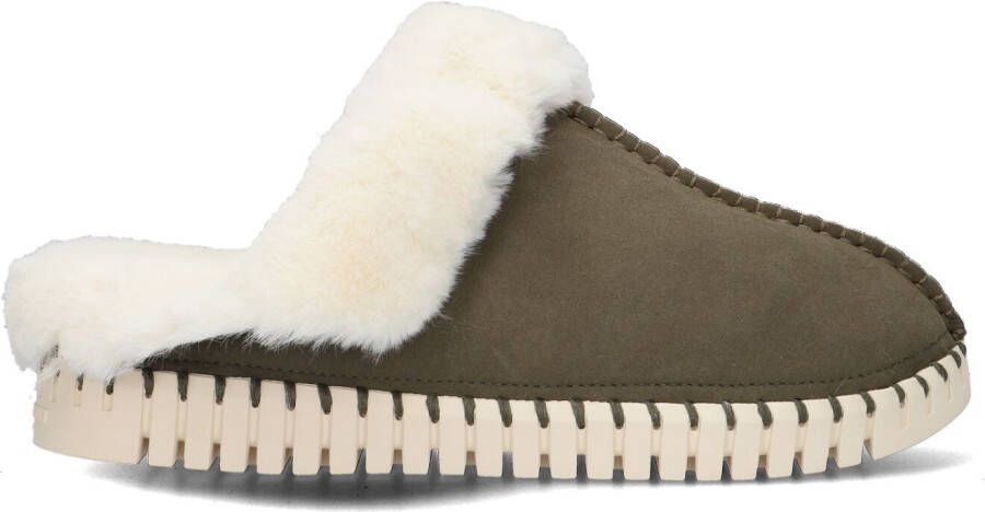 ILSE JACOBSEN Pantoffels Dames Tulip3871 Maat: 37 Materiaal: Suèdelook Kleur: Groen - Foto 2