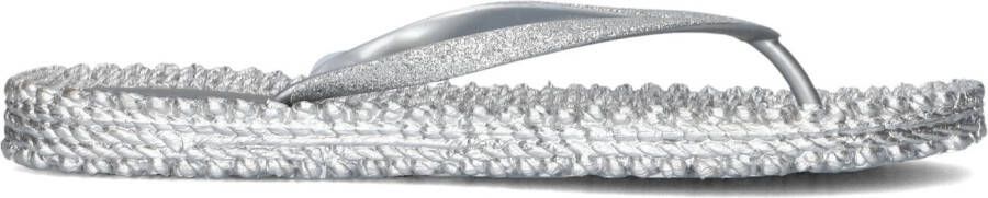 ILSE JACOBSEN Teenslippers Dames Cheerful01 Maat: 36 Materiaal: Rubber Kleur: Zilver