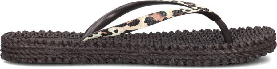ILSE JACOBSEN Teenslippers Dames Cheerful01p Maat: 42 Materiaal: Rubber Kleur: Bruin
