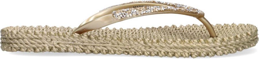 ILSE JACOBSEN Teenslippers Dames Cheerful03 Maat: 39 Materiaal: Rubber Kleur: Goud