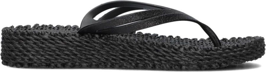 ILSE JACOBSEN Teenslippers Dames Cheerful13 Maat: 38 Materiaal: Rubber Kleur: Zwart