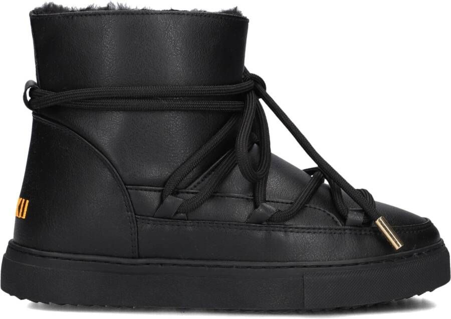 INUIKII Vachtlaarzen Dames Grape Maat: 37 Materiaal: Lakleer Kleur: Zwart - Foto 3