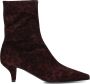 KENNEL & SCHMENGER Enkellaarsjes Dames 57530 Maat: 39 Materiaal: Suède Kleur: Rood - Thumbnail 4