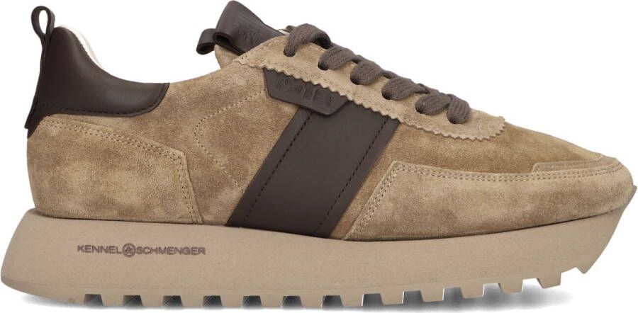 KENNEL & SCHMENGER Lage Sneakers Dames 24210 Maat: 37 Materiaal: Suède Kleur: Taupe