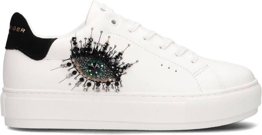 KURT GEIGER LONDON Lage Sneakers Dames Laney Eye Maat: 41 Materiaal: Leer Kleur: Wit - Foto 4