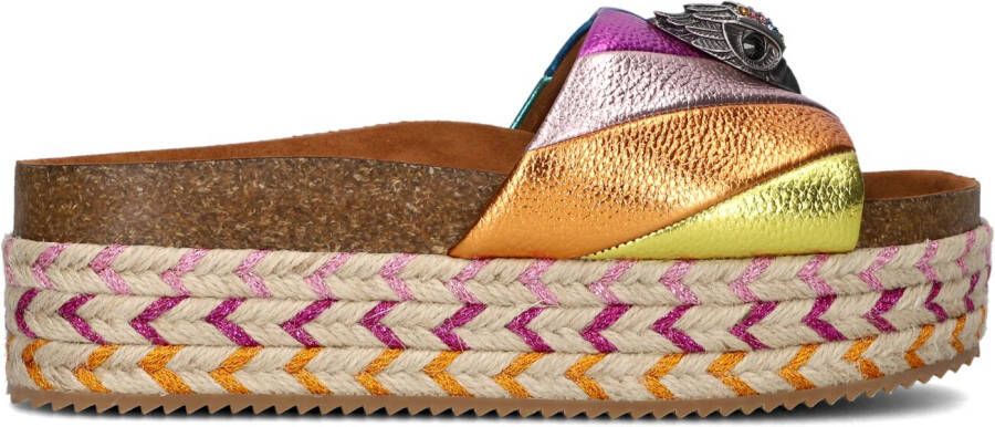 KURT GEIGER LONDON Slippers Dames Kensington Flatform Maat: 40 Materiaal: Leer
