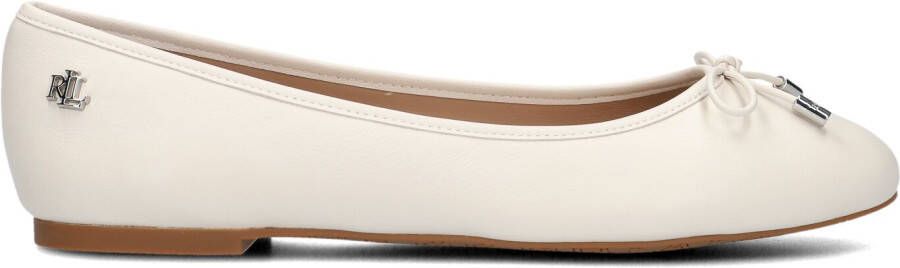 LAUREN RALPH LAUREN Ballerina Dames Jayna Flats Ballet Maat: 39 Materiaal: Leer Kleur: Wit