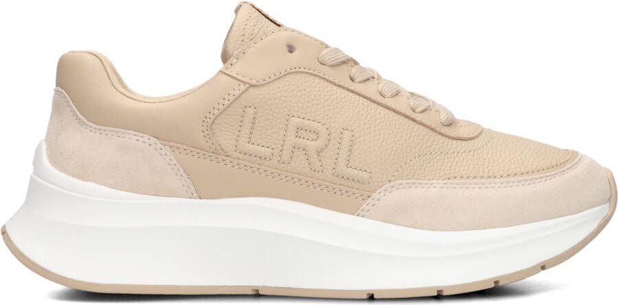LAUREN RALPH LAUREN Lage Sneakers Dames Franky Maat: 42 Materiaal: Leer Kleur: Beige