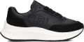 LAUREN RALPH LAUREN Lage Sneakers Dames Franky Leer Zwart - Zwart