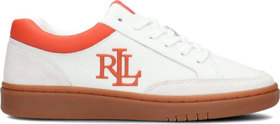 LAUREN RALPH LAUREN Lage Sneakers Dames Hailey 6 Low Top Lace Maat: 36 Materiaal: Leer Kleur: Wit - Foto 4
