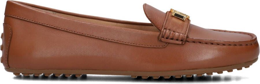 LAUREN RALPH LAUREN Mocassins Dames Barnsbury Flats Driver Maat: 38 Materiaal: Leer Kleur: Bruin
