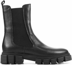 Lina Locchi Chelsea boots Dames Laarzen Damesschoenen Nubuck L1198 Zwart