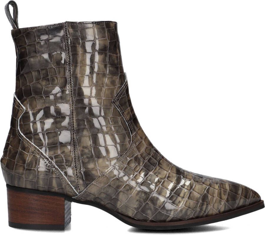 LINA LOCCHI Enkellaarsjes Dames 3231 Maat: 36 Materiaal: Lakleer Kleur: Grijs