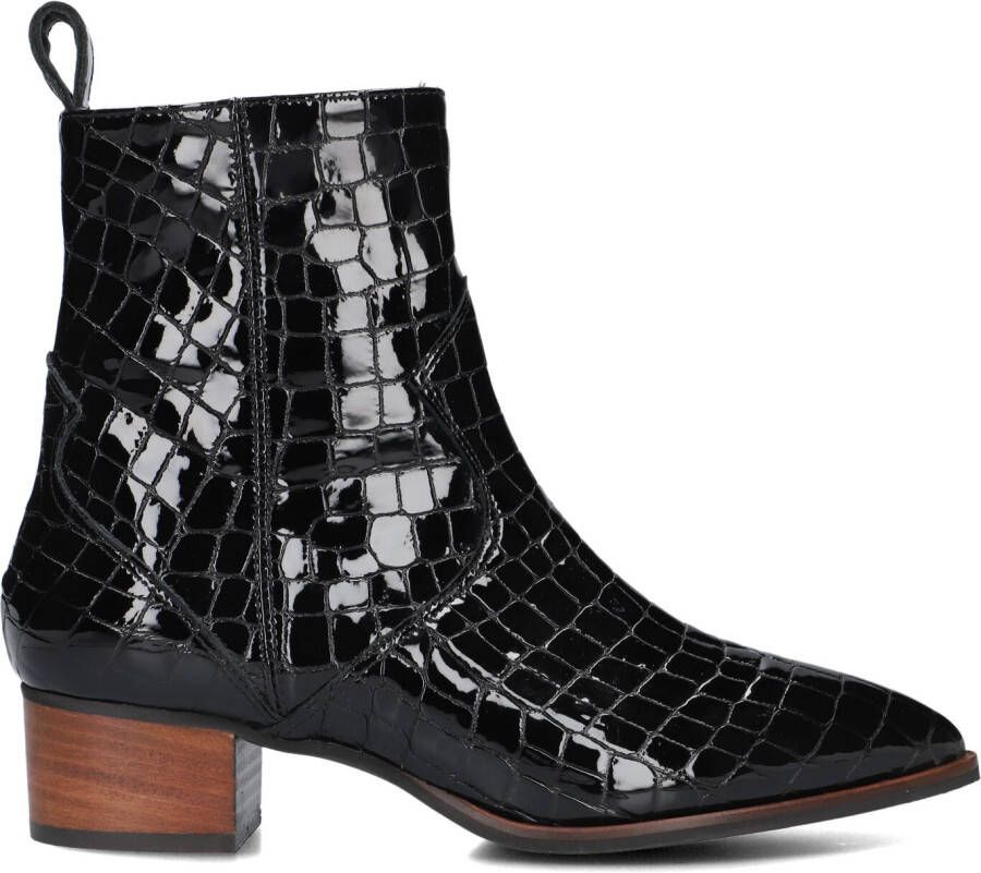 LINA LOCCHI Enkellaarsjes Dames 3231 Maat: 38 Materiaal: Lakleer Kleur: Zwart