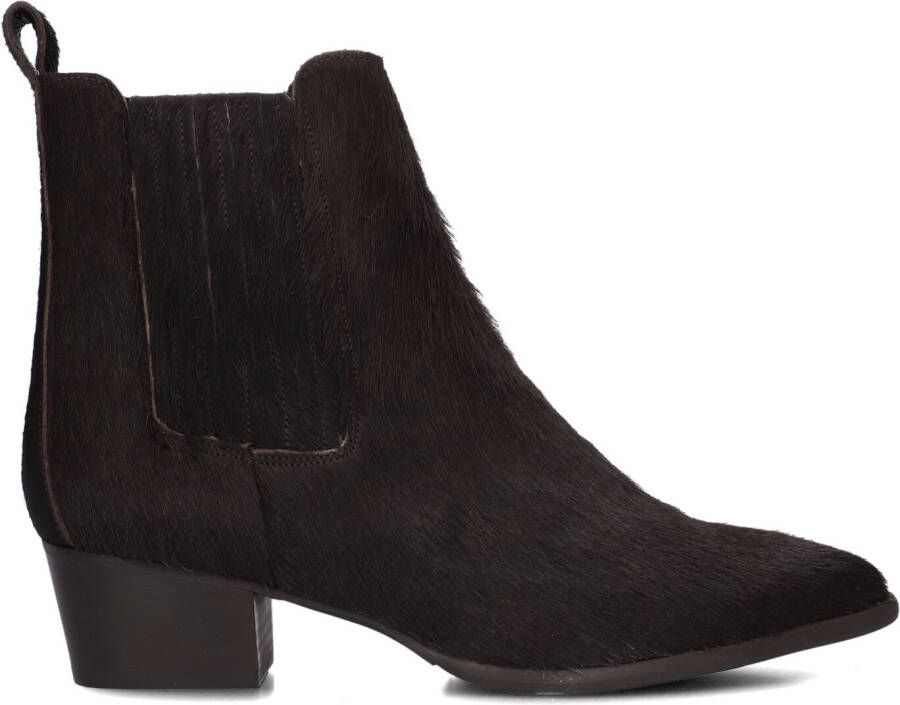 LINA LOCCHI Enkellaarsjes Dames Av 230 Maat: 37 Materiaal: Ponyhair Kleur: Bruin