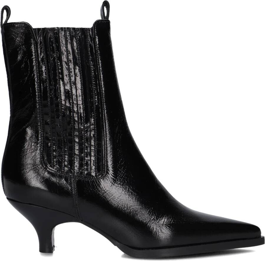 LINA LOCCHI Enkellaarsjes Dames Av 258 Maat: 37 Materiaal: Leer Kleur: Zwart