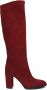 LINA LOCCHI Hoge Laarzen Dames Ar 140 Maat: 39 Materiaal: Suède Kleur: Rood - Thumbnail 3