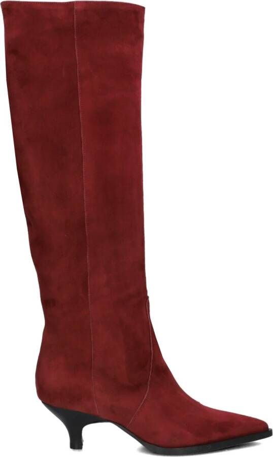 LINA LOCCHI Hoge Laarzen Dames Av 256 Maat: 38 Materiaal: Suède Kleur: Rood - Foto 4
