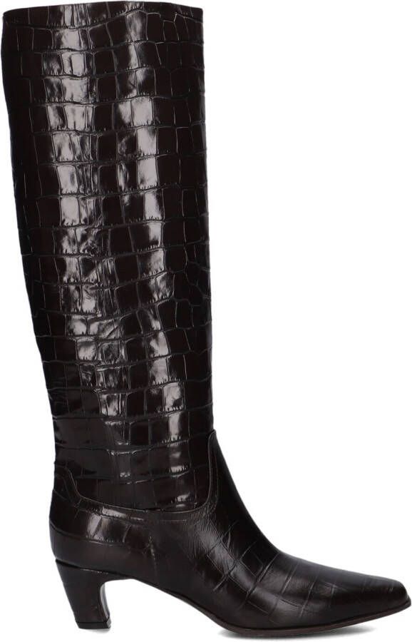 LINA LOCCHI Hoge Laarzen Dames Mw508 Maat: 40 Materiaal: Leer Kleur: Bruin
