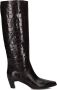 LINA LOCCHI Hoge Laarzen Dames Mw508 Maat: 40 Materiaal: Leer Kleur: Bruin - Thumbnail 3
