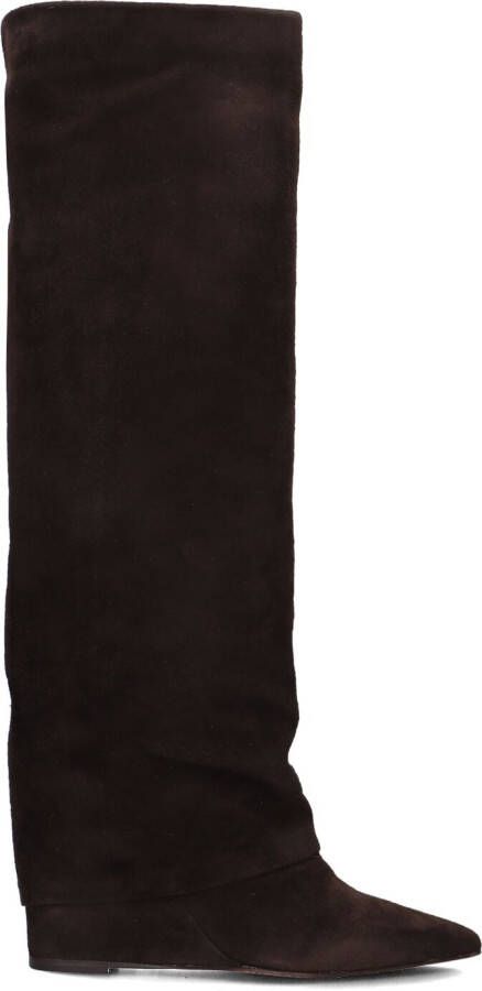 LINA LOCCHI Hoge Laarzen Dames Se2000 Maat: 37 Materiaal: Suède Kleur: Bruin - Foto 2