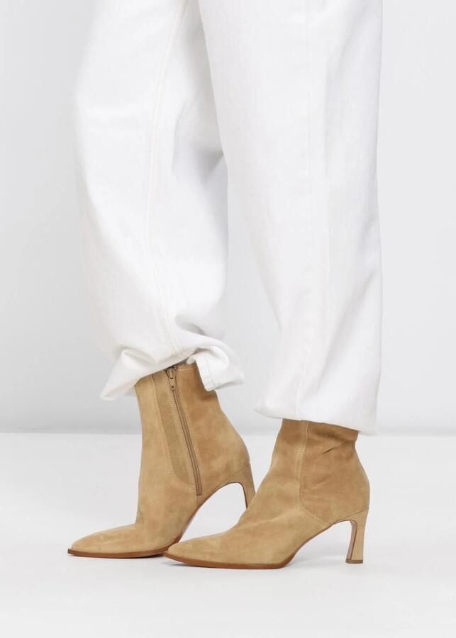 Lina Locchi Av 136 Lis Enkellaarsjes Enkelboots met rits Dames Beige