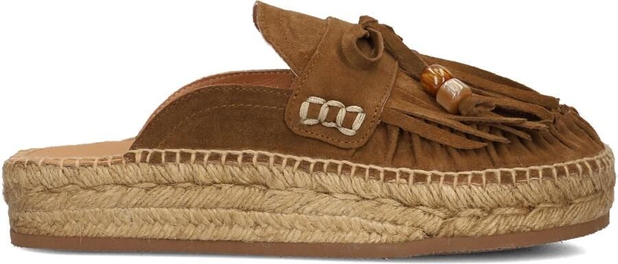 LINA LOCCHI Espadrilles Dames Candy Maat: 38 Materiaal: Suède Kleur: Bruin