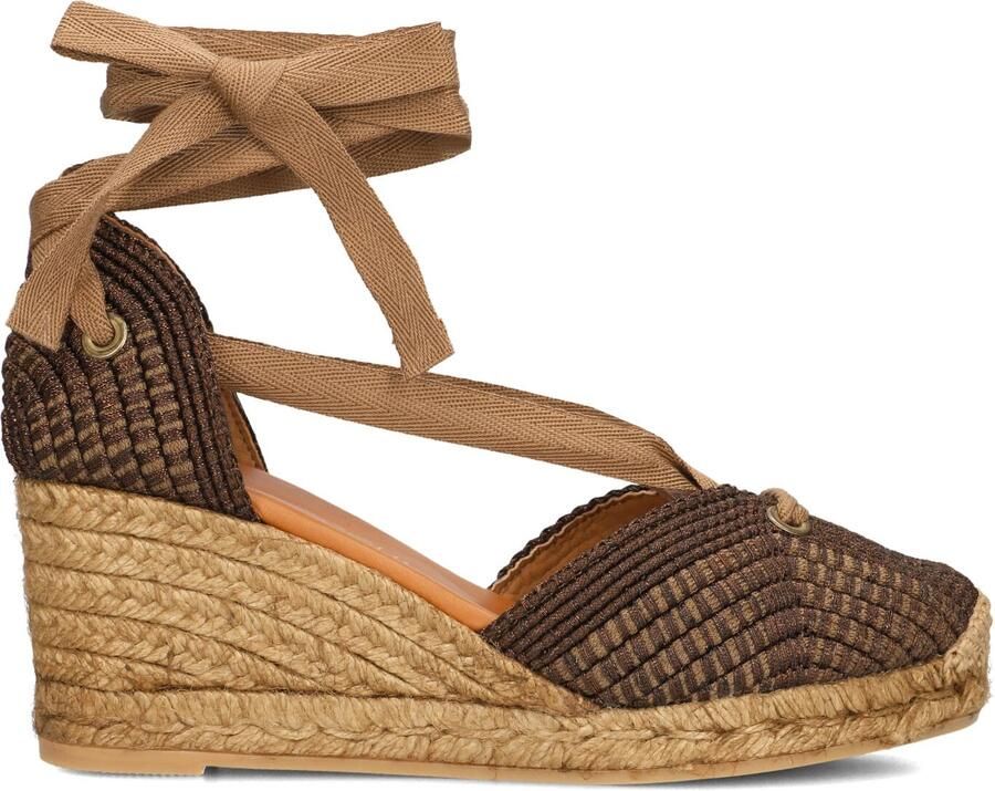 LINA LOCCHI Espadrilles Dames Laura Maat: 39 Materiaal: Textiel Kleur: Bruin