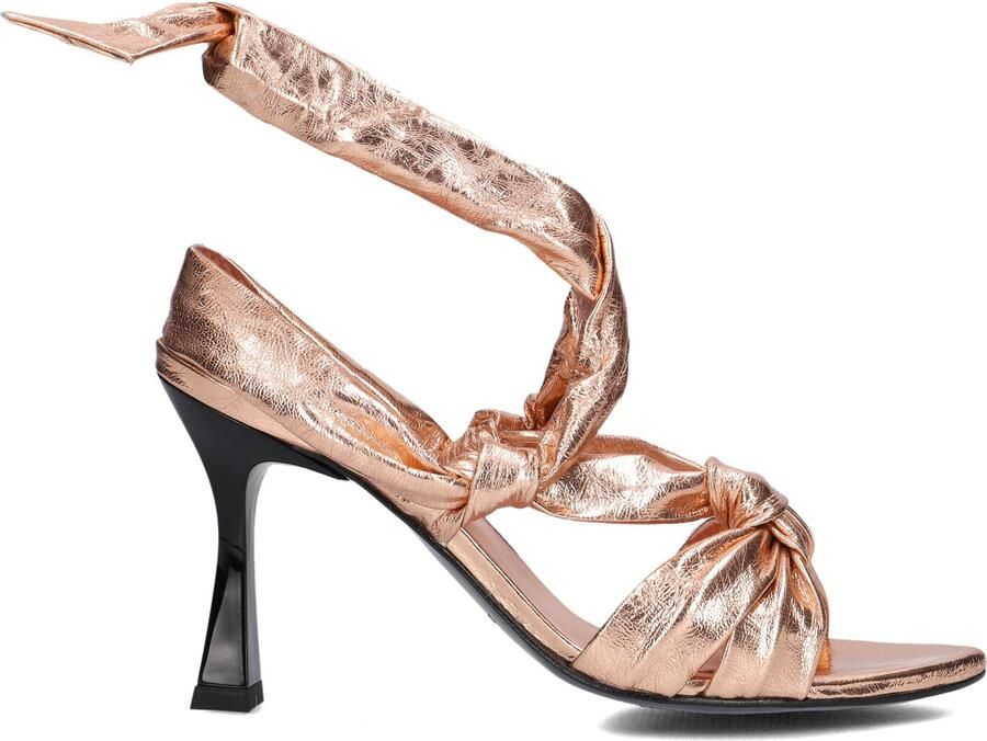 Lina Locchi Sandalen Dames Damesschoenen Leer Blokhak hoogte L1305 Rose goud - Foto 4